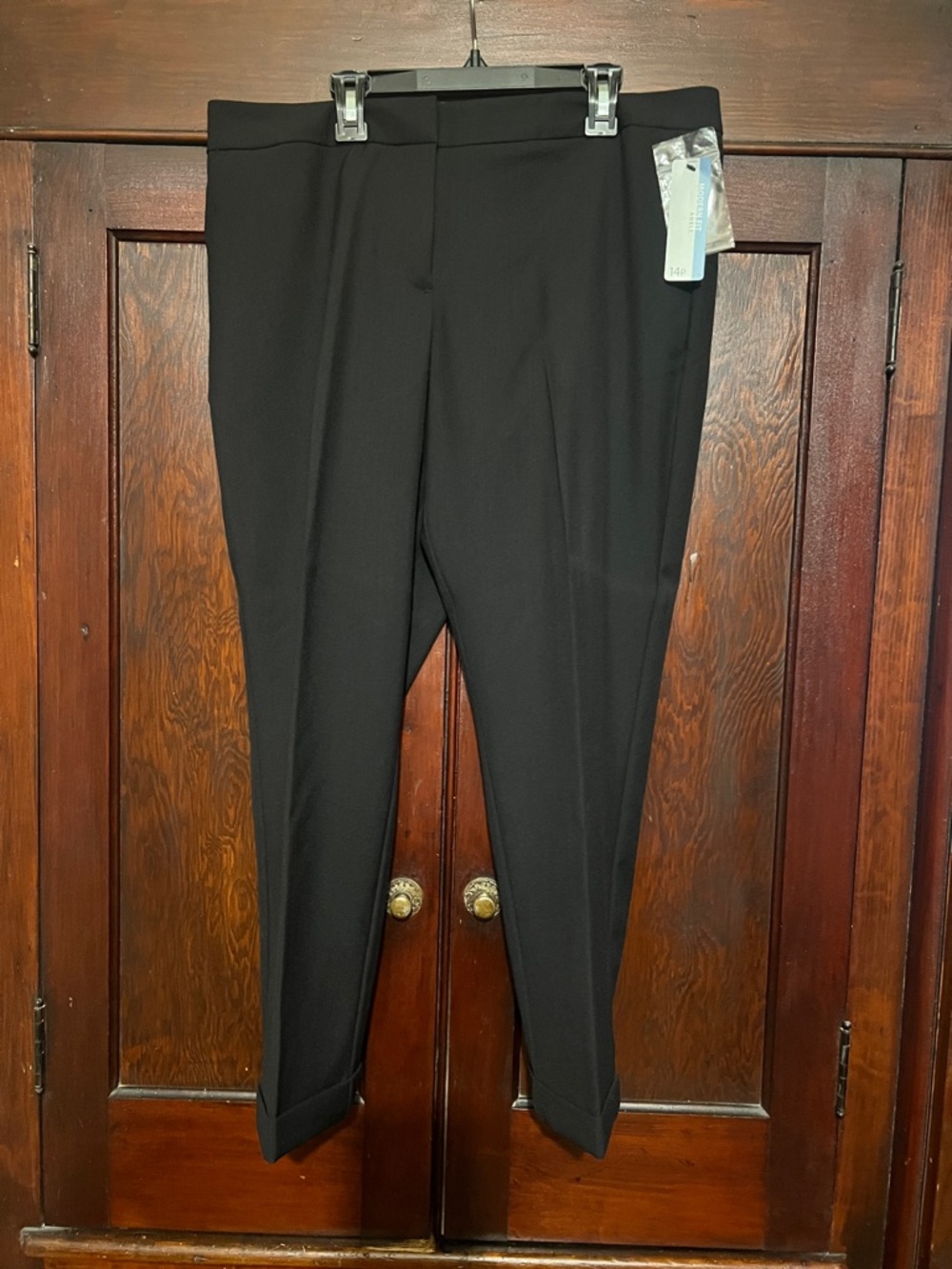 Worthington Black Cropped Dress Pants - Tailored Ankle Length